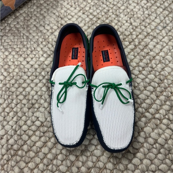 SWIMS Braided Lace Loafers. Mens.